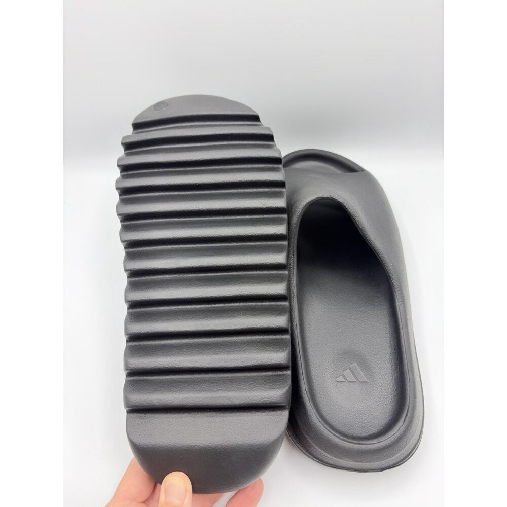 Adidas Yeezy Slides Sandals Shoes Men’s Sz 12 Black New NWOB - Picture 6 of 10